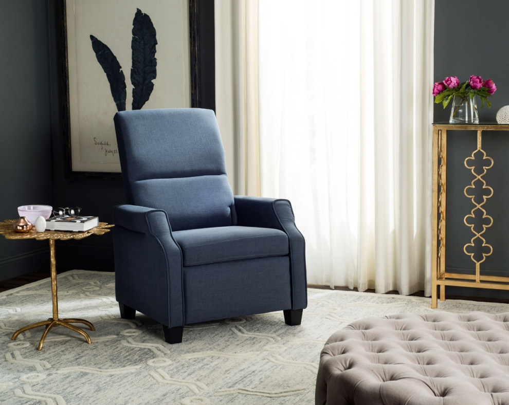 Lee Recliner Chair  Navy   Transitional   Recliner Chairs   by Rustic Home Furniture Deco  Houzz