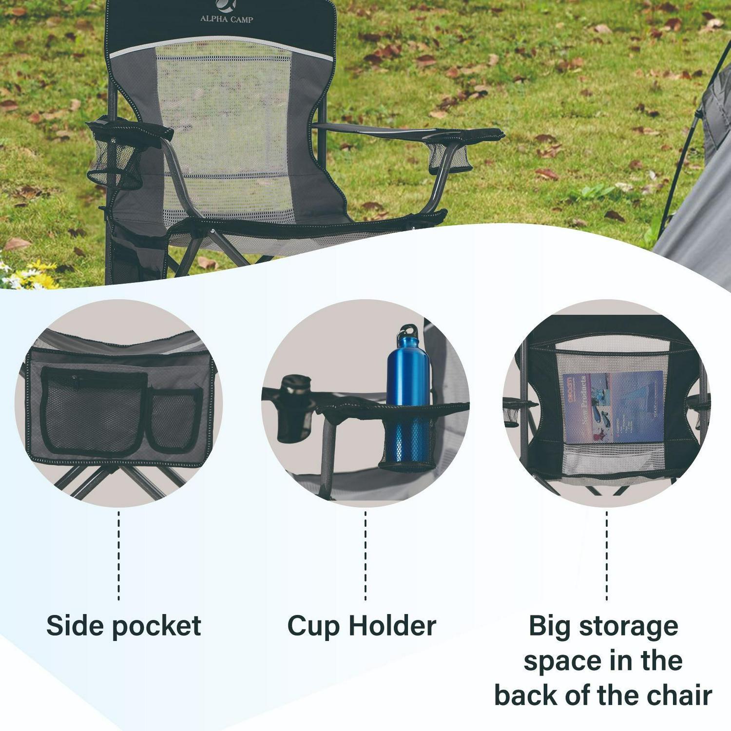 MF Studio Camping Chair Black  Crowdfused