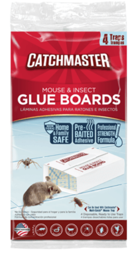 Catchmaster Mouse and Insect Glue Boards 4 Pack