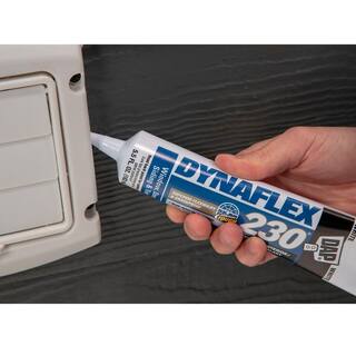 DAP Dynaflex 230 5.5 oz. White Premium ExteriorInterior Window Door and Trim Sealant (2-Pack) 7079818886