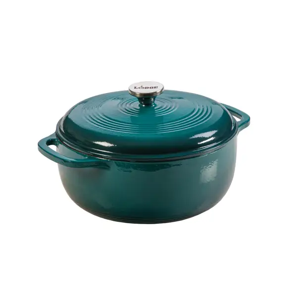 Lodge 6 Quart Enameled Cast Iron Dutch Oven