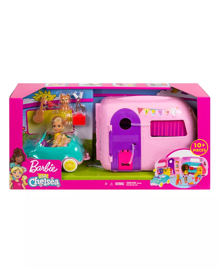 Barbie Toys Camper Playset with Chelsea Doll Toy Car and Accessories