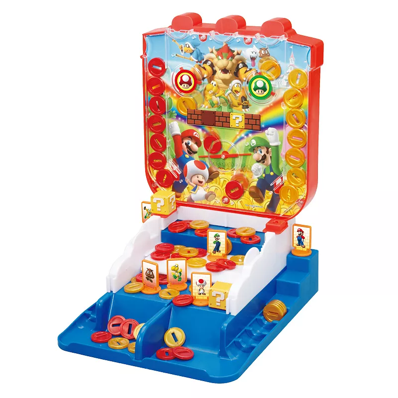 Epoch Games Super Mario Lucky Coin Game， Tabletop Skill and Action Game