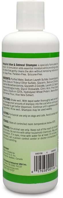 Vetoquinol Itchy Dry Skin Aloe and Oatmeal Soap-Free Dog and Cat Shampoo