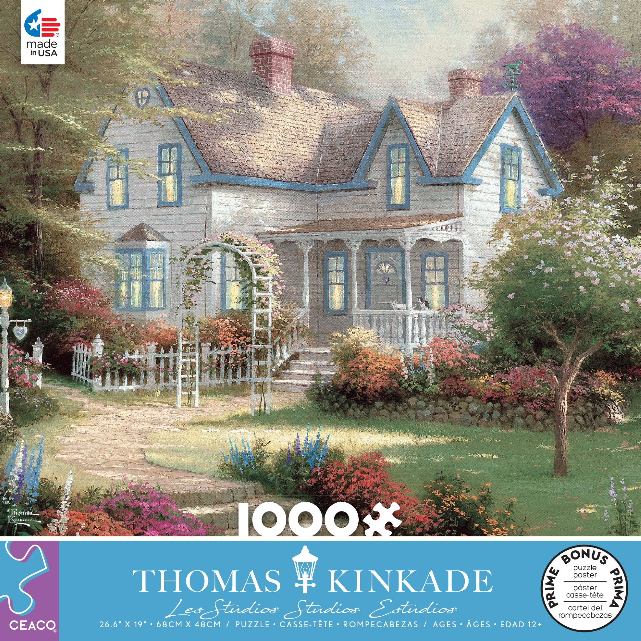 Ceaco - Thomas Kinkade - Home Is Where the Heart Is - 1000 Piece Interlocking Jigsaw Puzzle