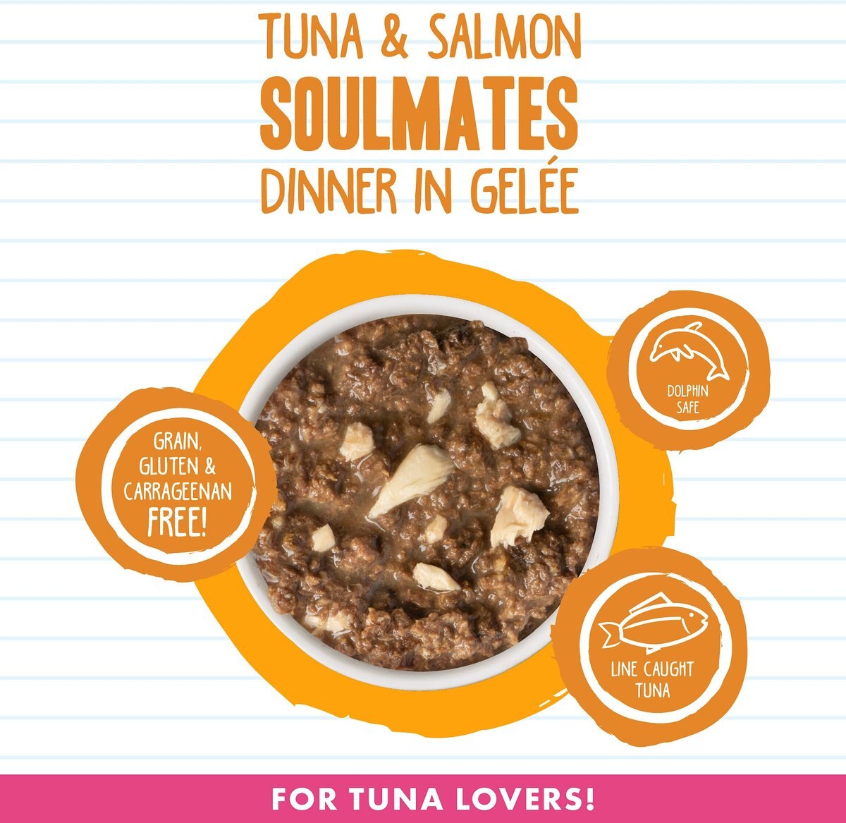 BFF Tuna and Salmon Soulmates Dinner in Gelee Canned Cat Food