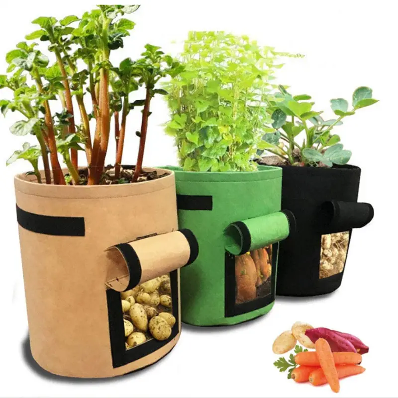 2023 hot selling plant pot for gardening supplies felt potato grow bag