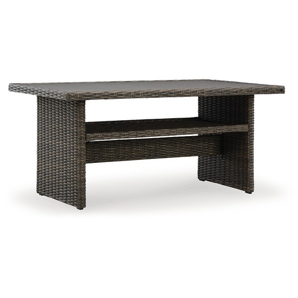 Signature Design by Ashley Brook Ranch Brown Outdoor Multiuse Table