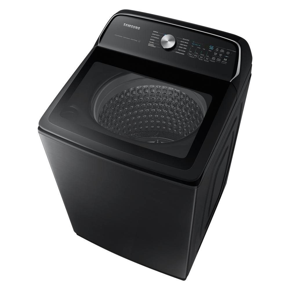  5.5 cu.ft. Extra-Large Capacity Smart Top Load Washer with Super Speed in Brushed Black WA55CG7100AV