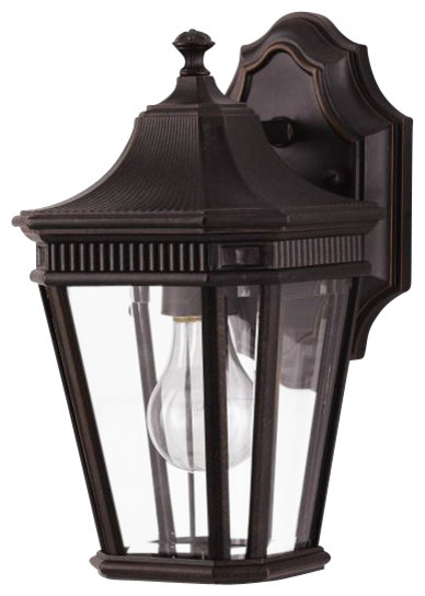 Feiss Cotswold Lane One Light Clear Beveled Glass Wall Lantern   Traditional   Outdoor Wall Lights And Sconces   by Better Living Store  Houzz