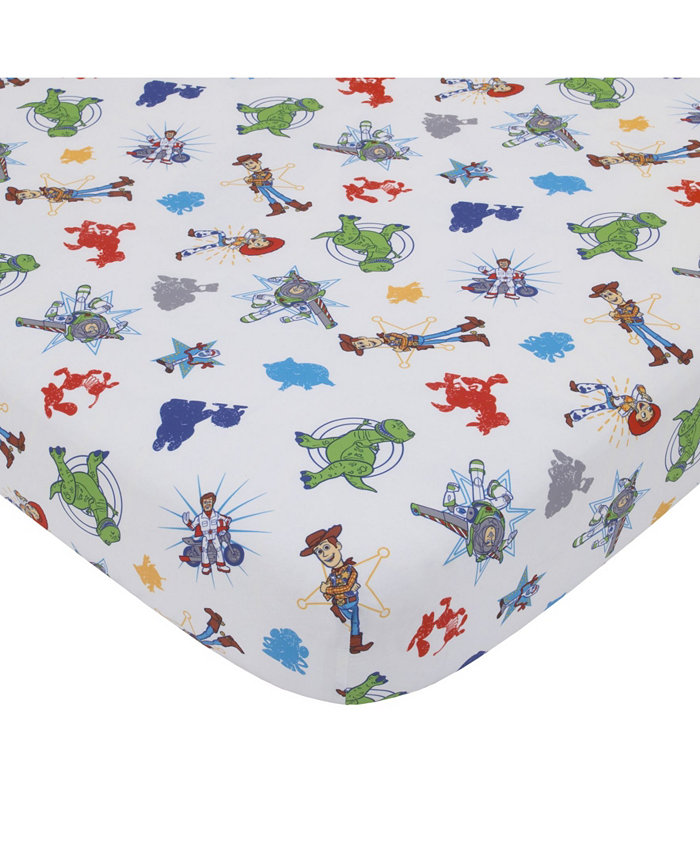 Disney Toy Story 4 - Toddler Sheet Set with Fitted Crib Sheet and Pillowcase， 2 Piece