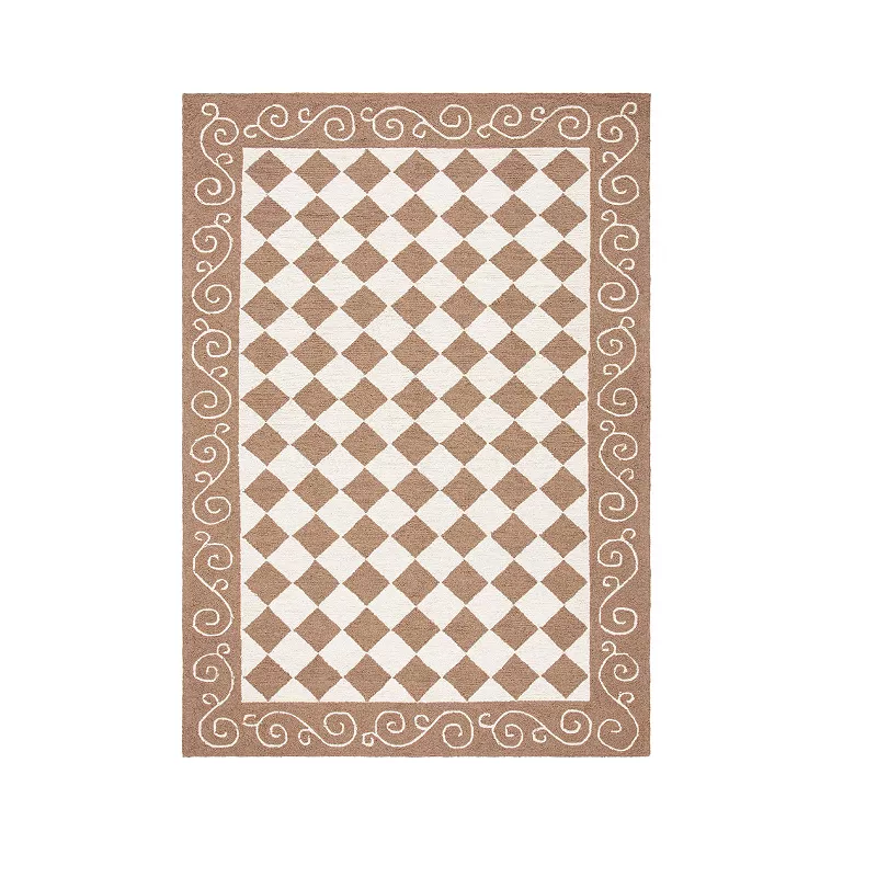 Safavieh Chelsea Checkerboard Framed Wool Rug