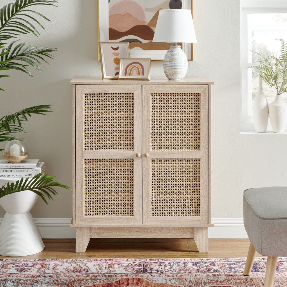 Loft Lyfe Oaklynn Natural Rattan   Tropical   Accent Chests And Cabinets   by Inspired Home  Houzz