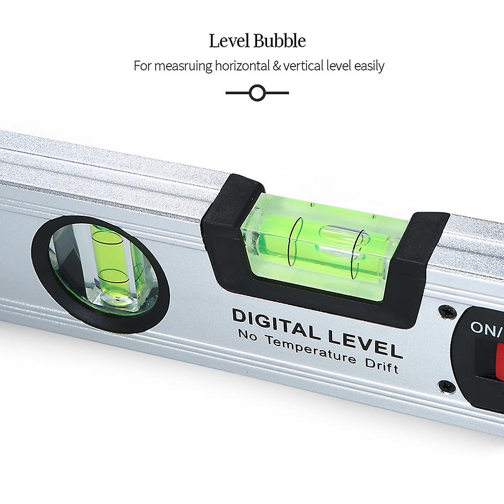 Gemred Digital Level Spirit Level Angle Finder With Magnetic 16'' Long Leveling Instrument With Vertical and Horizontal Spirit Bubble No.246120