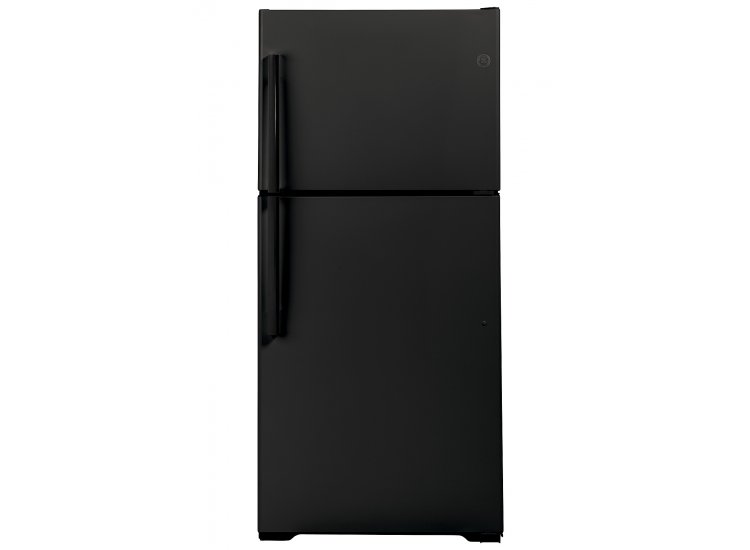 GE 21.9 Cu. Ft. Black Garage Ready Top-Freezer Refrigerator