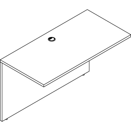 Lorell Prominence 2.0 Espresso Laminate Bridge (PB2448ES)