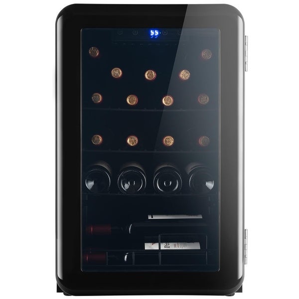 24 Standard Bottle Countertop Freestanding Digital Temperature Control Wine Cellars Compressor System Champagne Chiller