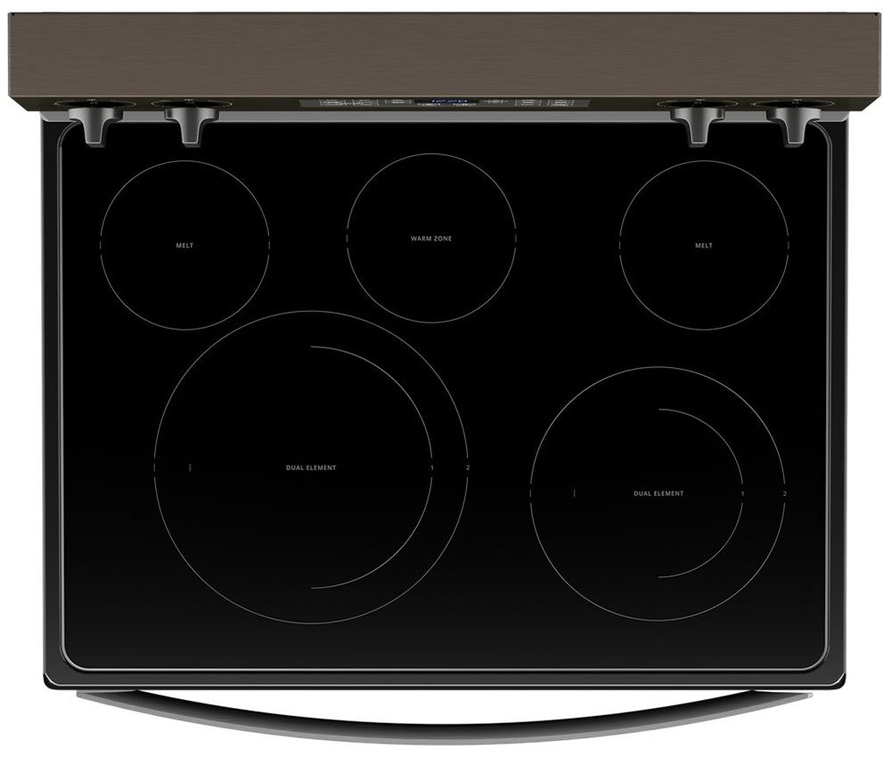 Whirlpool 5.3 Cu. Ft. Fingerprint Resistant Black Stainless Electric 5-In-1 Air Fry Oven