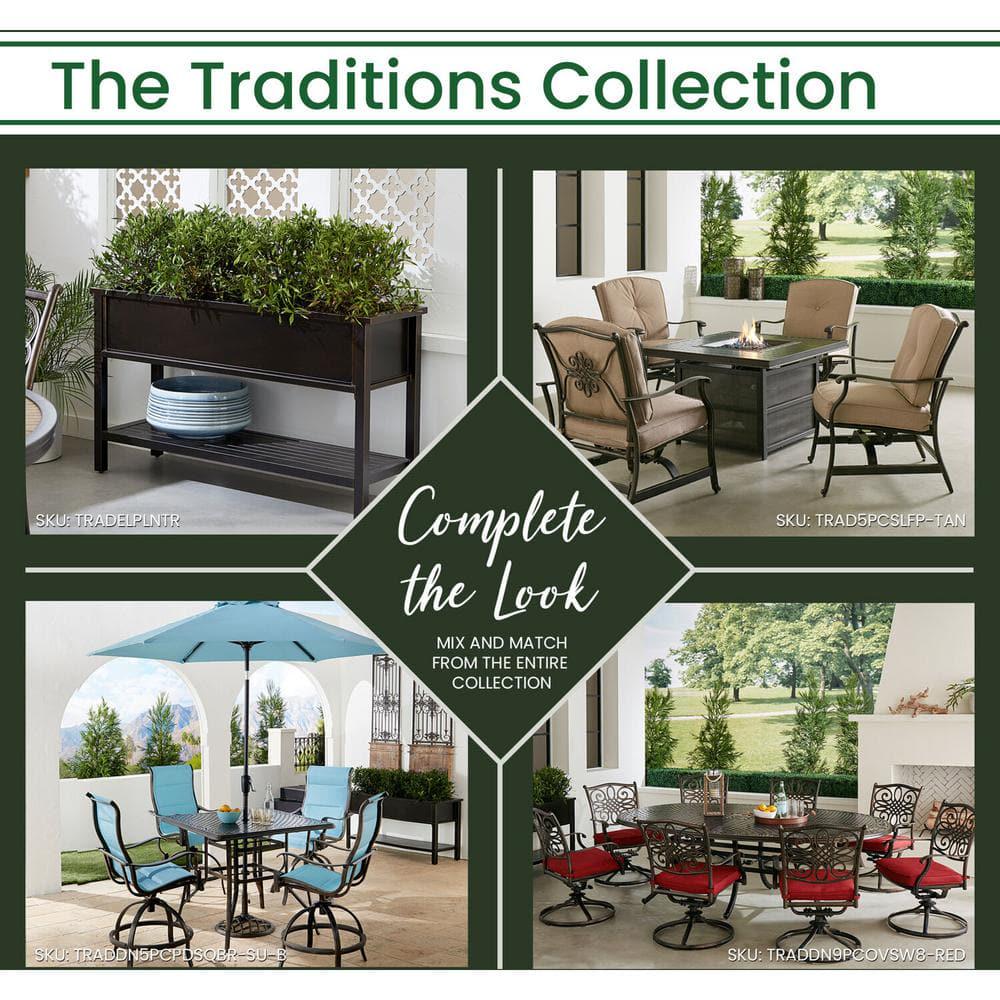 Hanover Traditions Aluminum SlatTop Outdoor Console Table