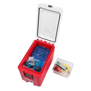 MW PACKOUT 10 in. Red 16 qt. Compact Cooler 48-22-8460