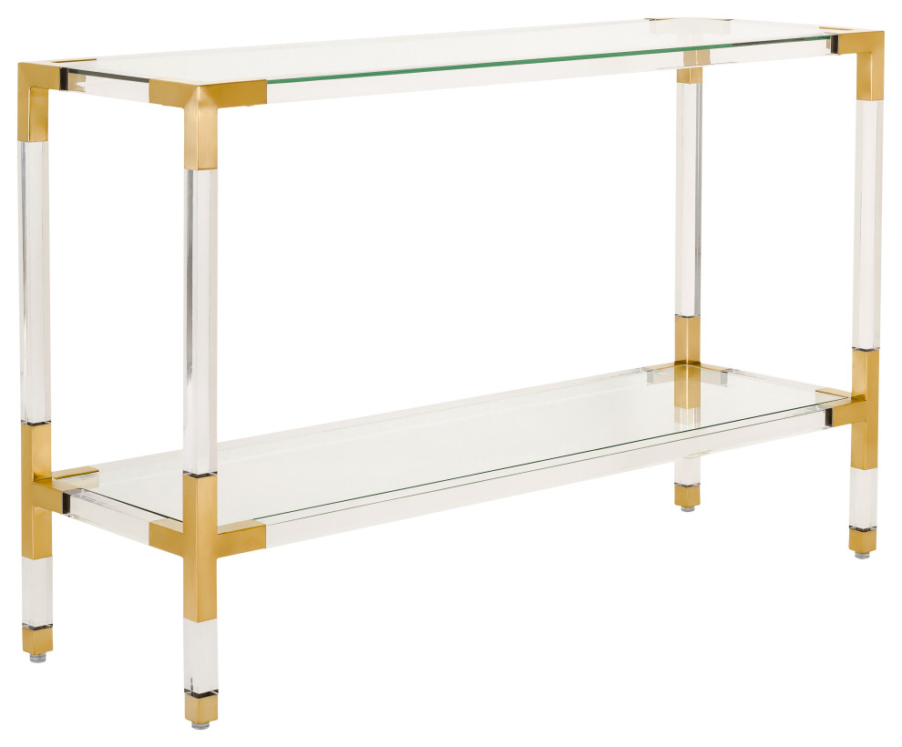 Safavieh Couture Arverne Acryilc Console   Contemporary   Console Tables   by Safavieh  Houzz