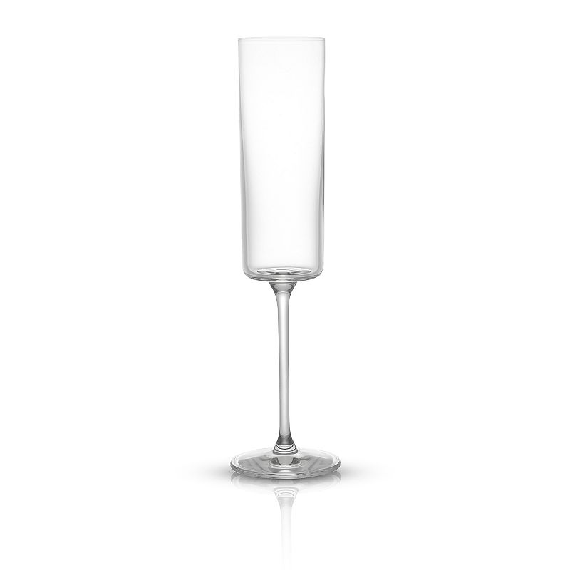 JoyJolt Claire 4-pc. Cyrstal Cylinder Champagne Glass Set