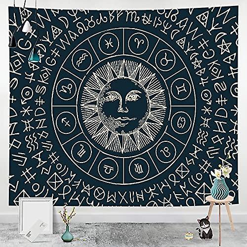 Tapestry Wall Hanging Botanical Celestial Wall Tapestry Wall Background Carpets Dorm Decor Starry Sky Carpet Room Decor A2 150x200cm