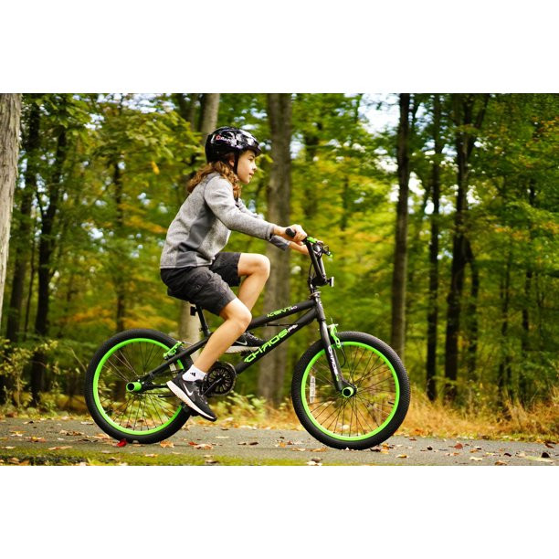 Kent Bicycles 20 In. Chaos Boy's Bike， Matte Black And Green