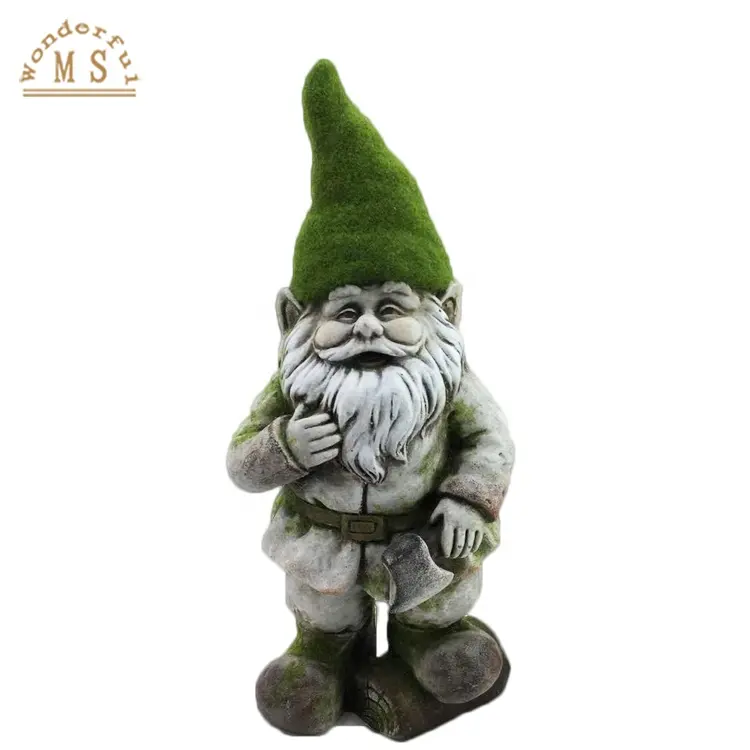 Garden Light standing Design Resin Garden Dwarf Figure  Spring Garden Decoration gnome Solar Light Garden Landscape dwarf statue