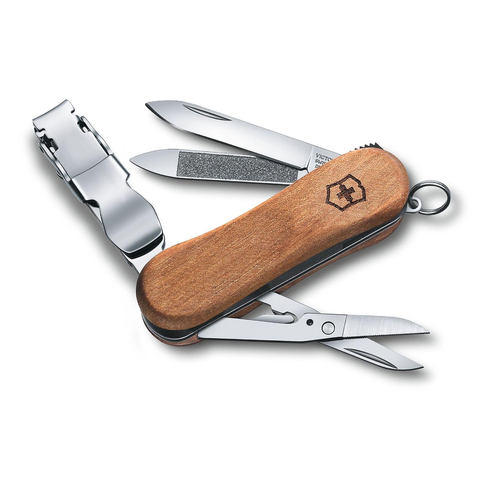 Victorinox Nail Clip 580 Wood Swiss army knife - 6 functions - with nail clipper