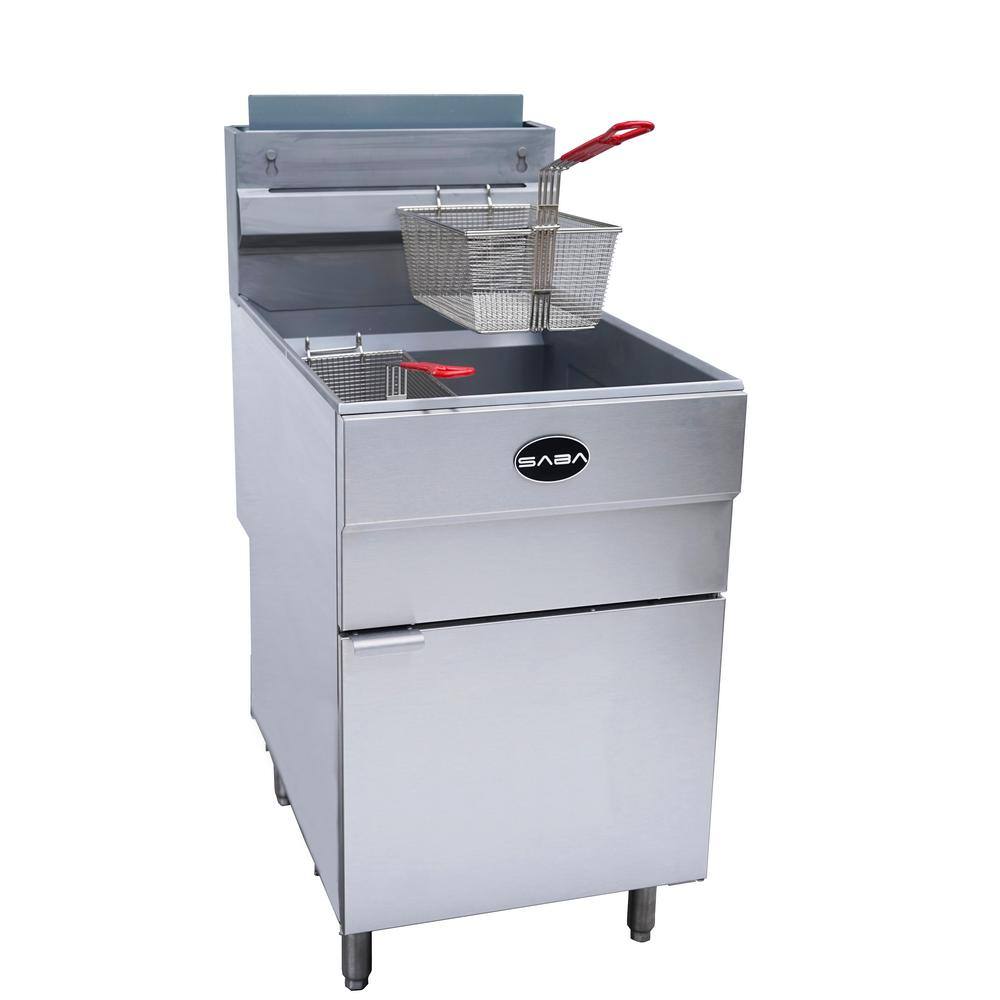 SABA 21 in. 85 lb. Capacity Natural Gas Commercial Fryer GF85-N