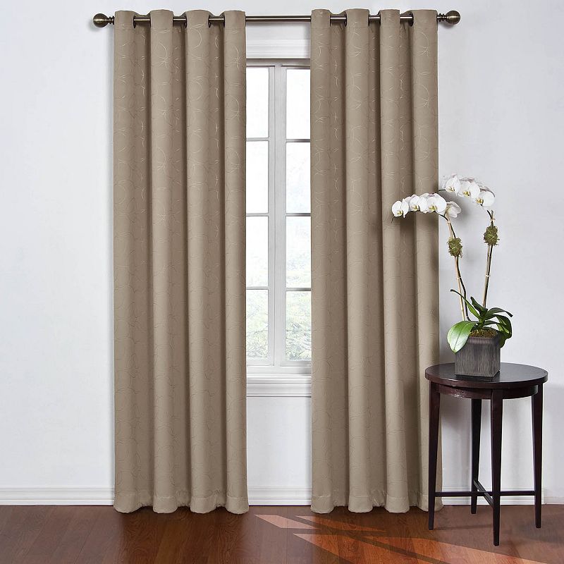 eclipse Round and Round Blackout 2-Pack Window Curtains