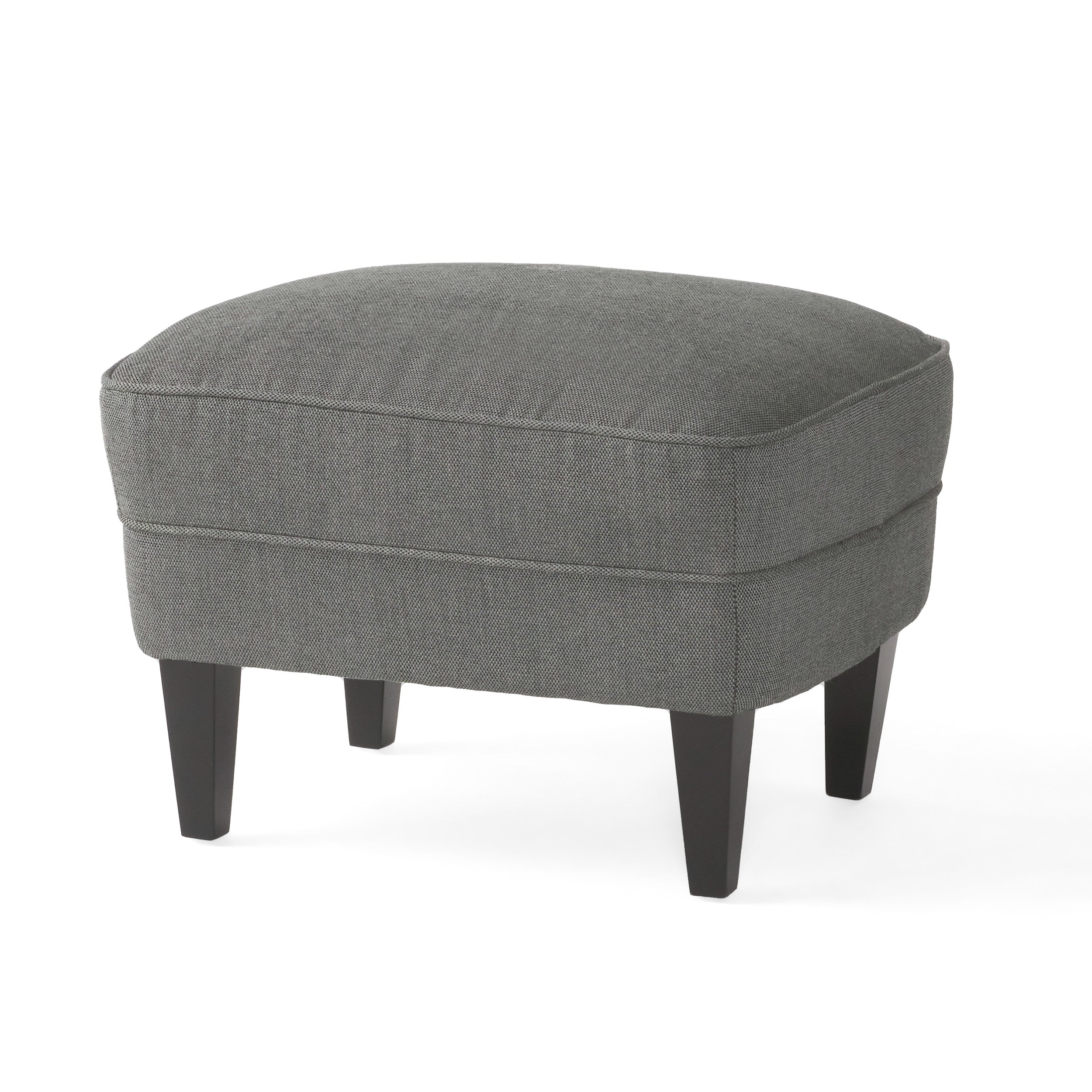 Teton Button Tufted Upholstered Club Chair With Footstool