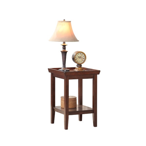 Porch and Den Luxembourg Rubberwood End Table