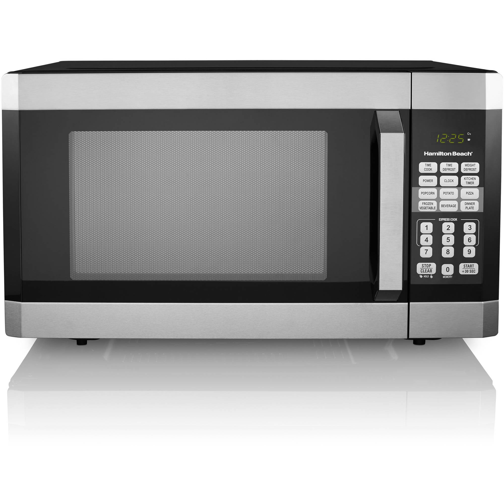 1.6 Cu. ft. Digital Microwave Oven， Stainless Steel