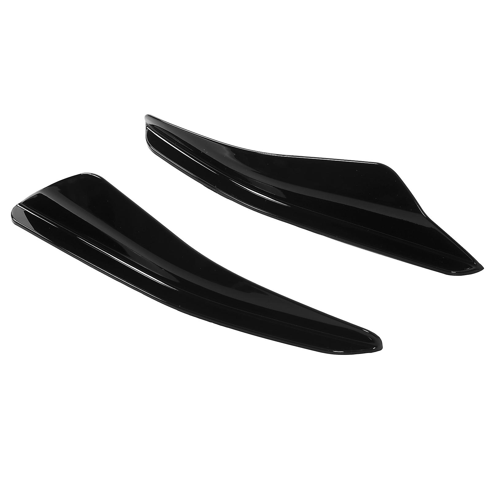 2pcs Front Bumper Aero Kits Canards Wing For Maxton Style Replacement For Mk8 2021+glossy Black