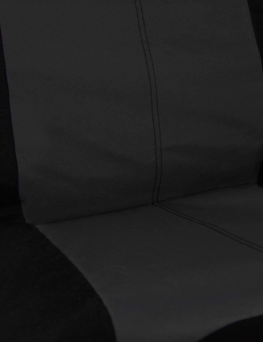 StingRay Heavy Duty Car Seat Cover - Universal Fit， Water Resistant Poly Canvas， Black Front Seat Covers