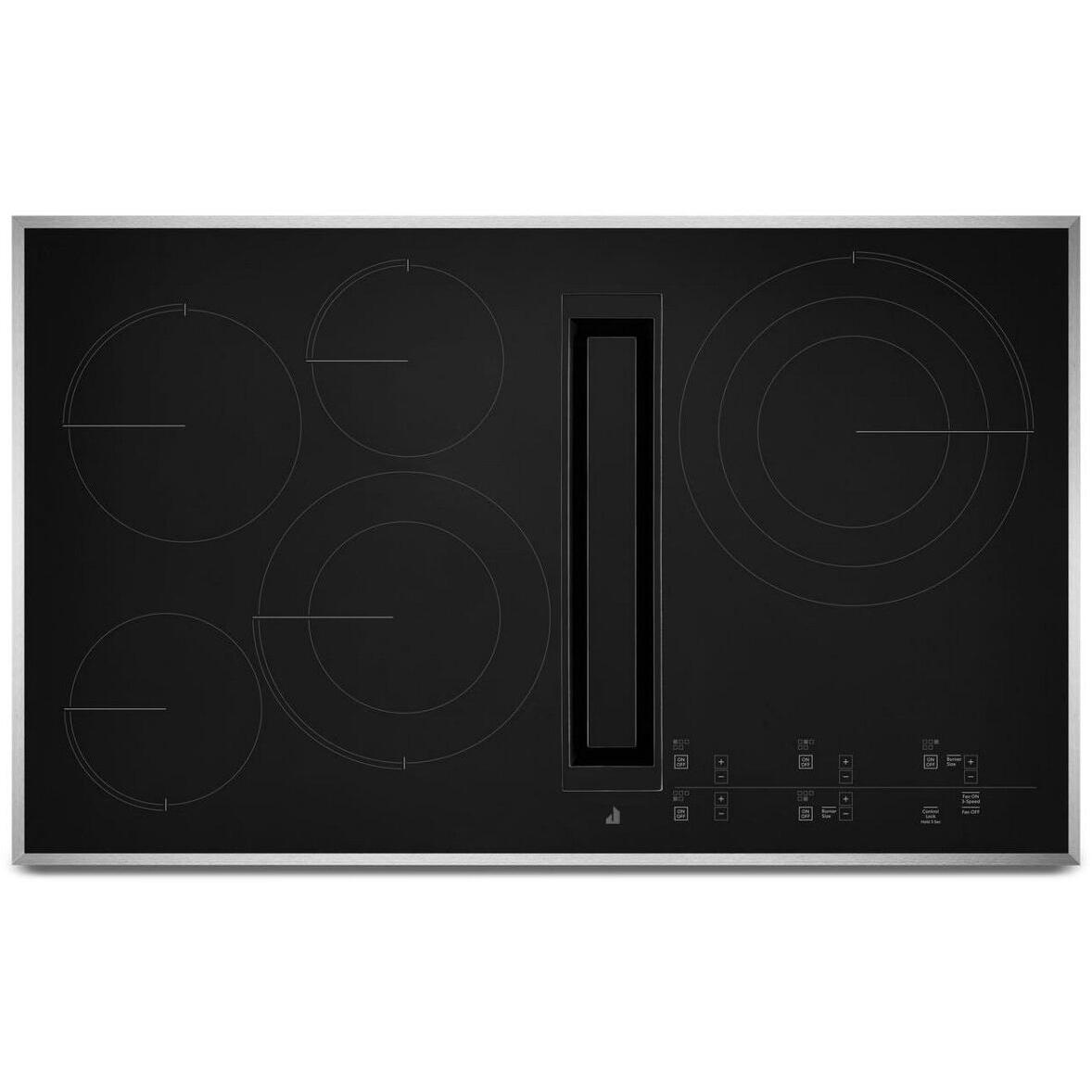 JennAir 36-inch Built-In Electric Cooktop with Downdraft JED4536KS