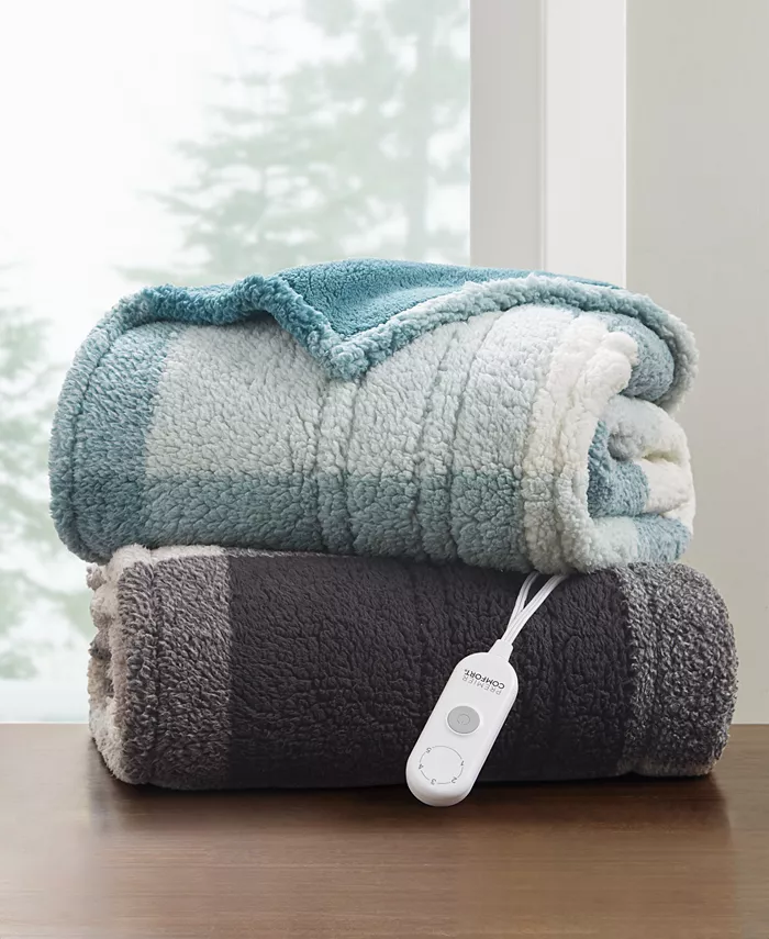 Premier Comfort Heated Sherpa Throw