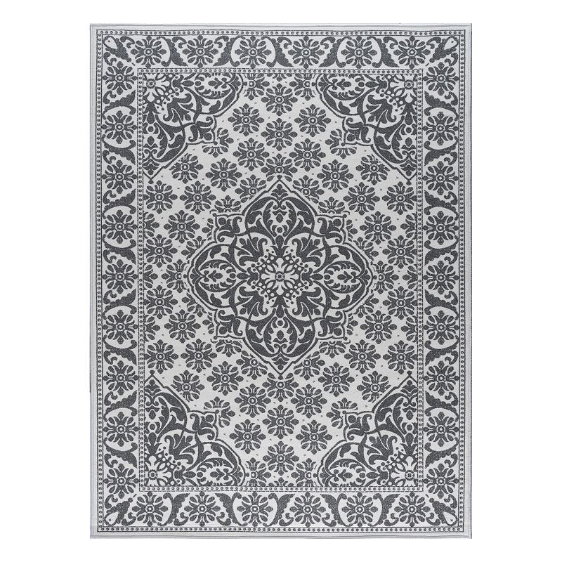 KHL Rugs Majesty Francesca Framed Medallion Rug