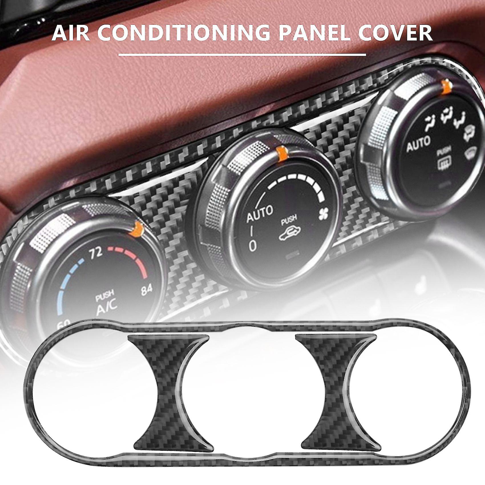 For Mx-5 Miata Roadster Carbon Fiber Air Conditioning Buttons Frame Trim Sticker 2016+ Mx5 Nd Ac In