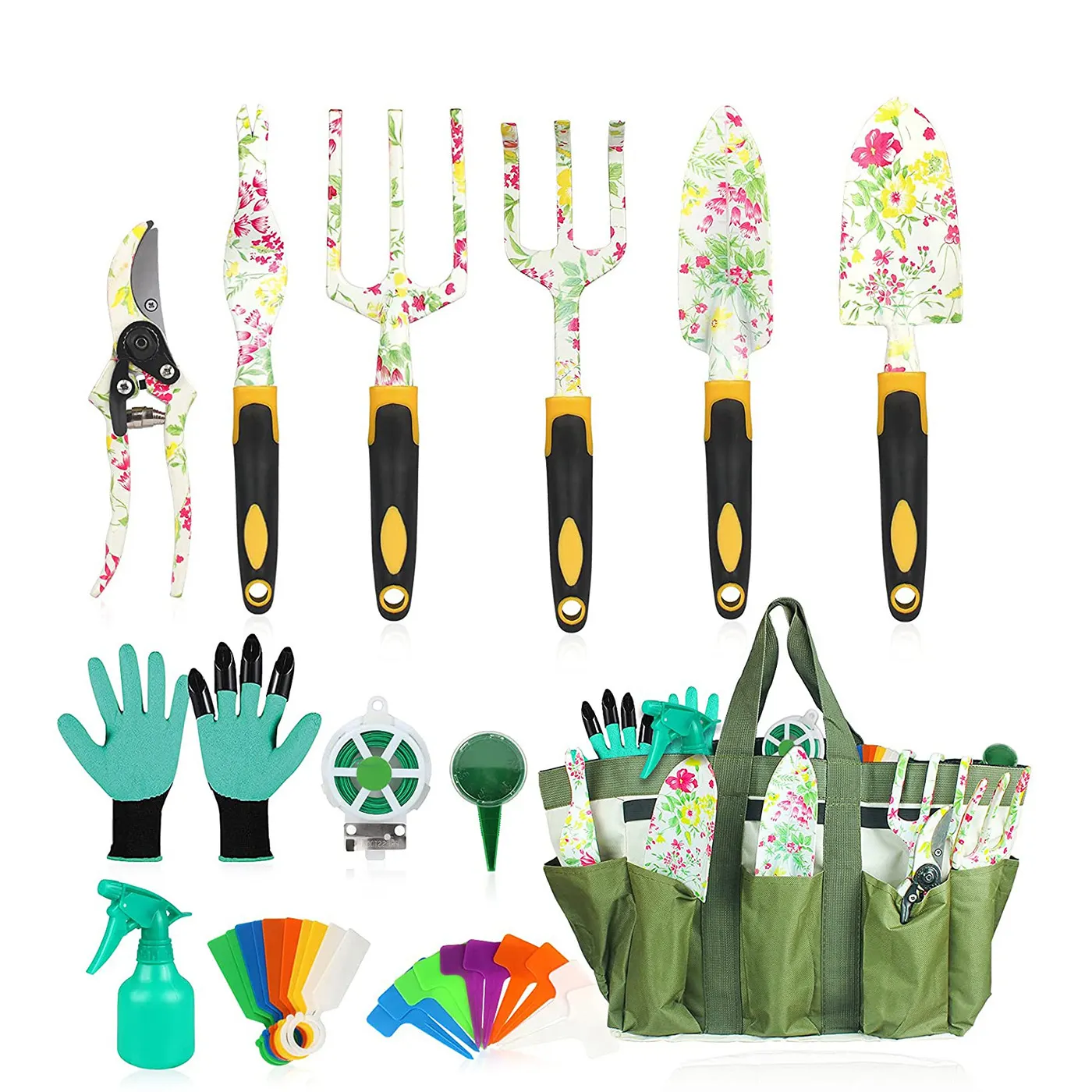 Heavy Duty Stainless Steel Home Gardening Decoration Hand Tool Kit Gift Garden Tools Wood