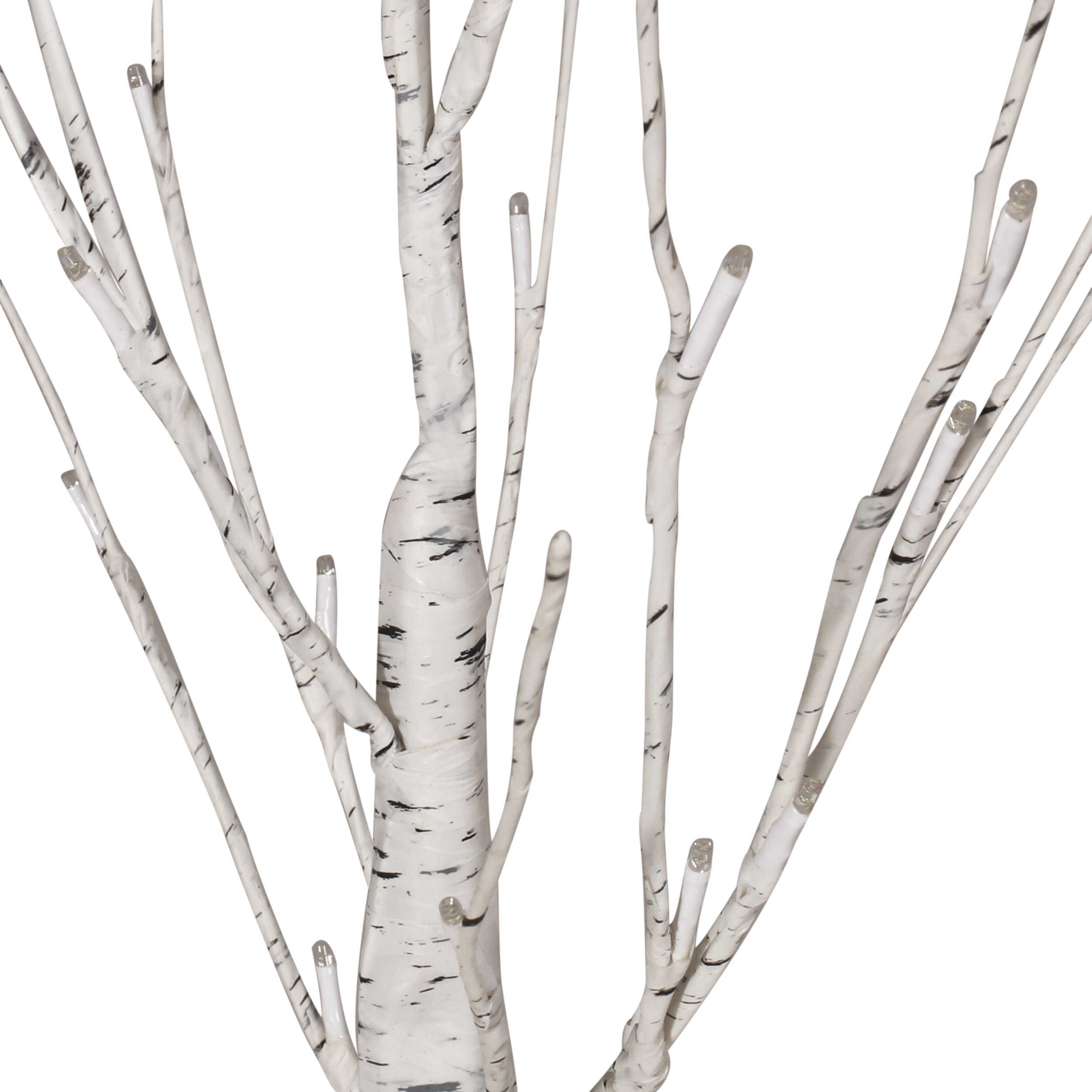 Berwick 4-Foot Pre-Lit 48 White LED Artificial Twig Birch Tree, White