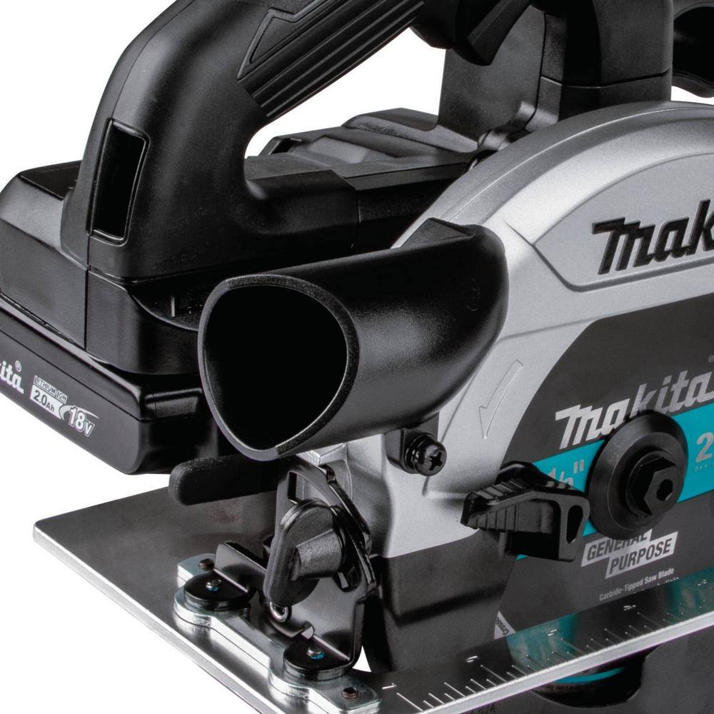 Makita 18V 6-12 in. LXT Sub-Compact Lithium-Ion Brushless Cordless Circular Saw Kit (2.0 Ah) XSH04RB