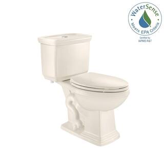 Glacier Bay 2-piece 1.0 GPF1.28 GPF High Efficiency Dual Flush Elongated Toilet in Biscuit N2430E-BISC