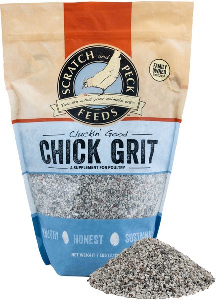 Scratch and Peck Feeds Cluckin' Good Chick Grit Chicken Supplement， 7-lb bag