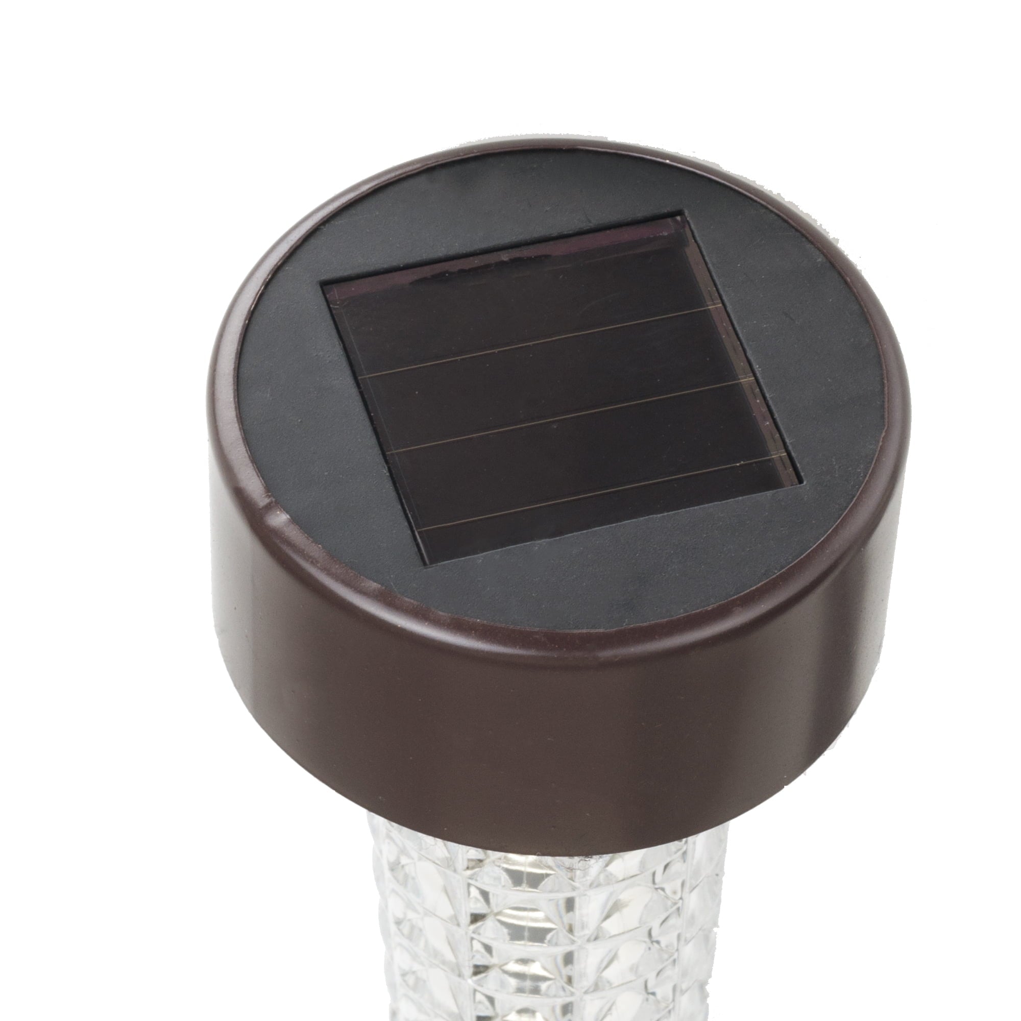 Textured LED Solar Path Lights - Bronze - Set of 6 by Pure Garden