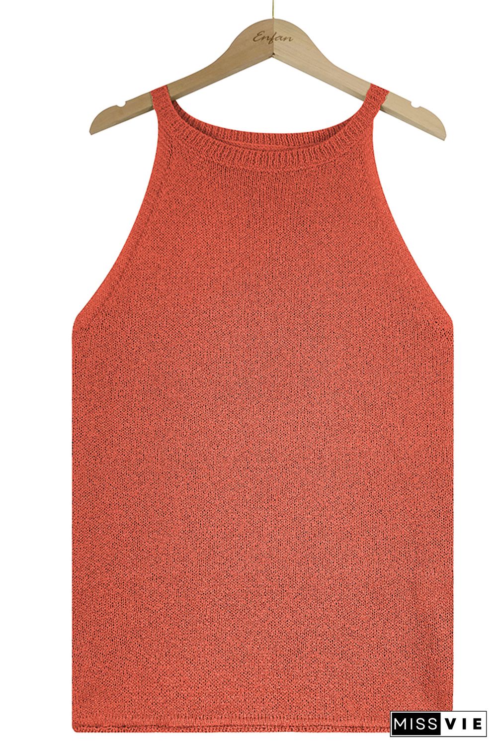 Plain Knit Tank Top