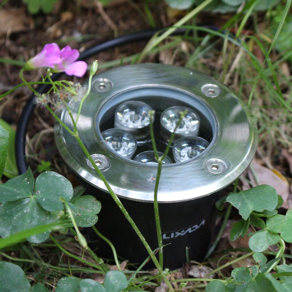 Lixada 5w Led Outdoor Ground Garden Path Floor Underground Buried Yard Lamp Spot Landscape Light Ip67 Waterproof Ac 85-265v No.267965