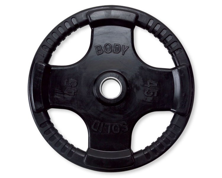 Body-Solid 45 lb Rubber Grip Olympic Plate